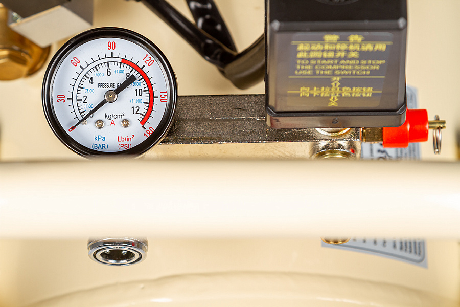 Компрессор воздушный медицинский безмасляный Mercury HK-2EВ-35 (100л) усиленный - Фото 5