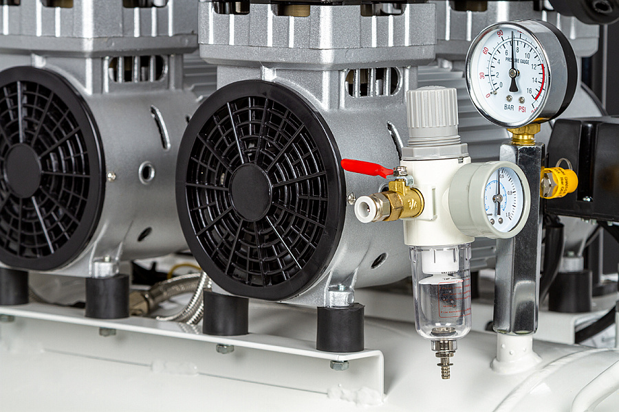 Компрессор стоматологический воздушный безмасляный JW-032С 200л с осушителем - Фото 4