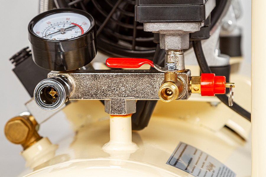 Компрессор воздушный медицинский безмасляный Mercury HK-2EВ-35 (100л) усиленный - Фото 4