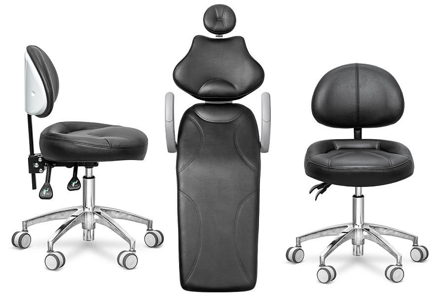 Стоматологическая установка Safety M2 с подкатным блоком с 24-диодным светильником - Фото 2