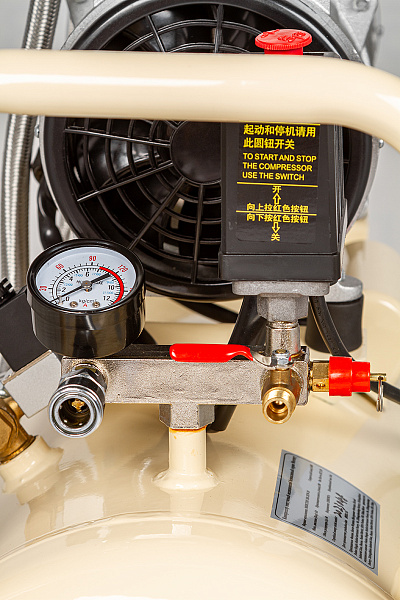 Компрессор воздушный медицинский безмасляный Mercury HK-2EВ-35 (100л) усиленный - Фото 7